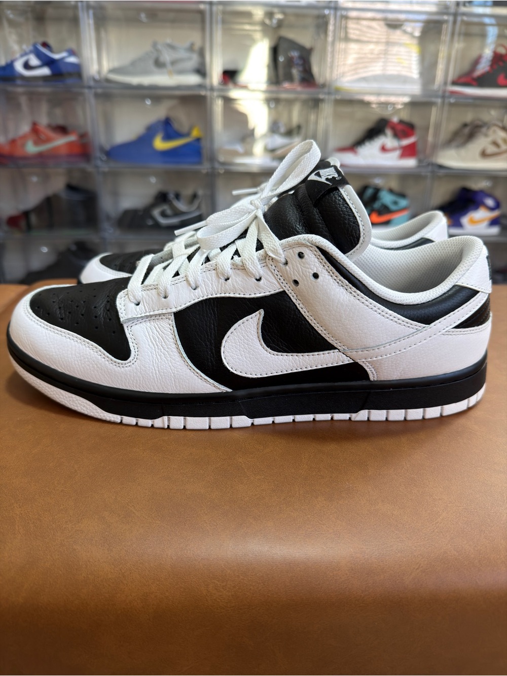 Nike Men’s Dunk Low - Black and White Leather